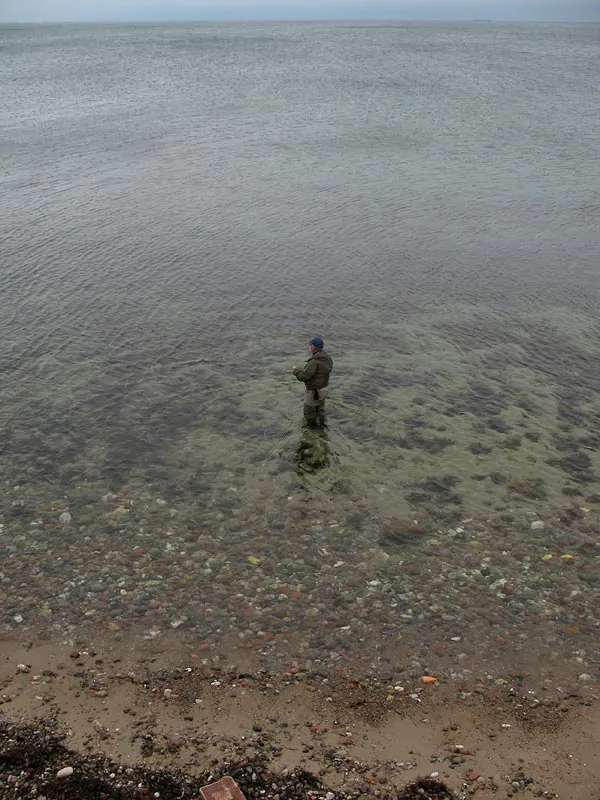 A calm spot - Even on a windy day it's sometimes possible to find a calm spot.